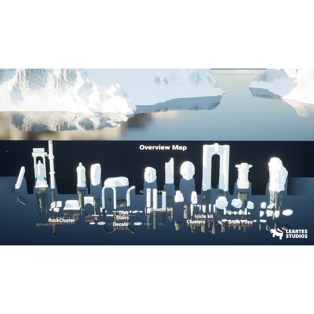Frozen Norse Environment 3D Model – Low Poly Game Asset, FBX & OBJ Formats - View 18