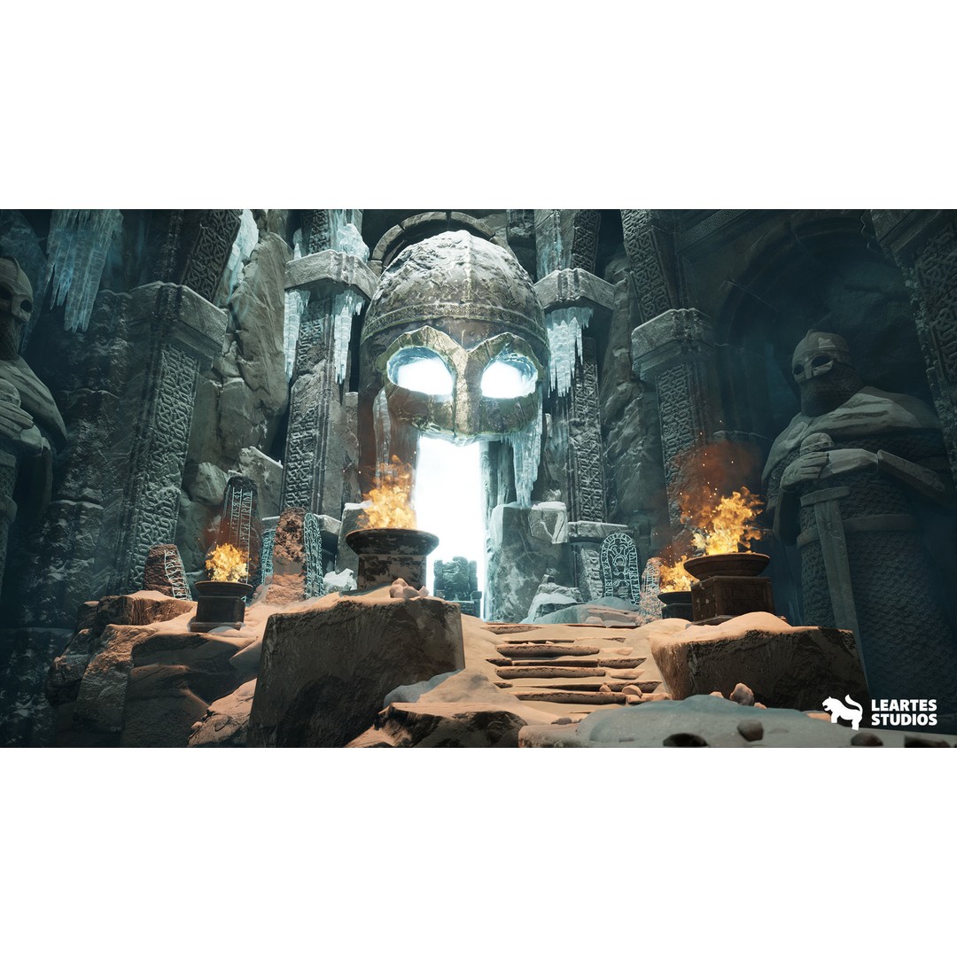 Frozen Norse Environment 3D Model – Low Poly Game Asset, FBX & OBJ Formats - View 7