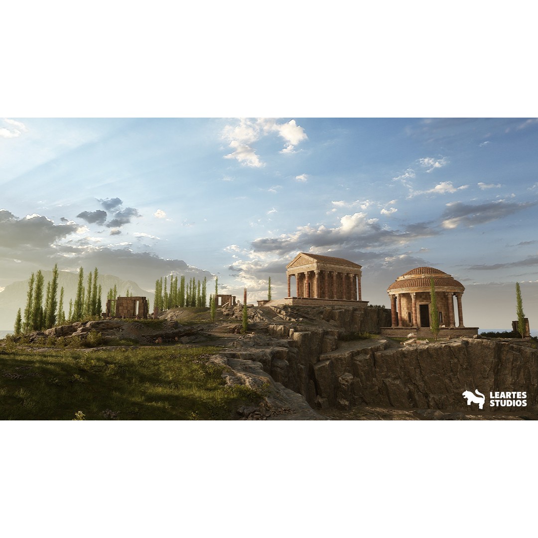 Roman Environments Bundle 3D Model – Low Poly Historic Asset Pack, FBX - View 12