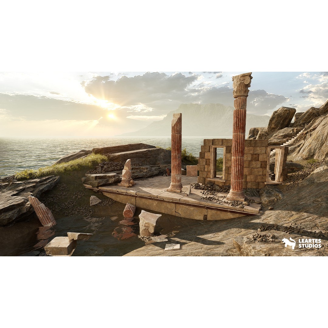 Roman Environments Bundle 3D Model – Low Poly Historic Asset Pack, FBX - View 13