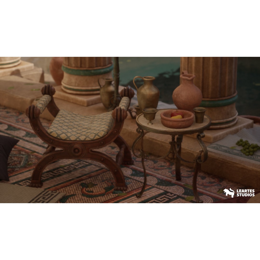 Roman Environments Bundle 3D Model – Low Poly Historic Asset Pack, FBX - View 17