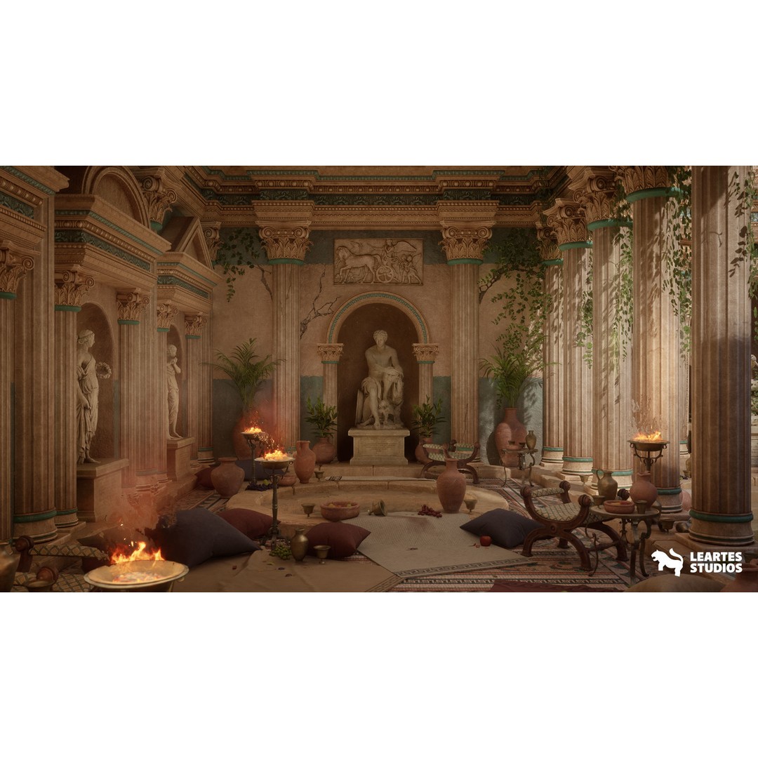 Roman Environments Bundle 3D Model – Low Poly Historic Asset Pack, FBX - View 18