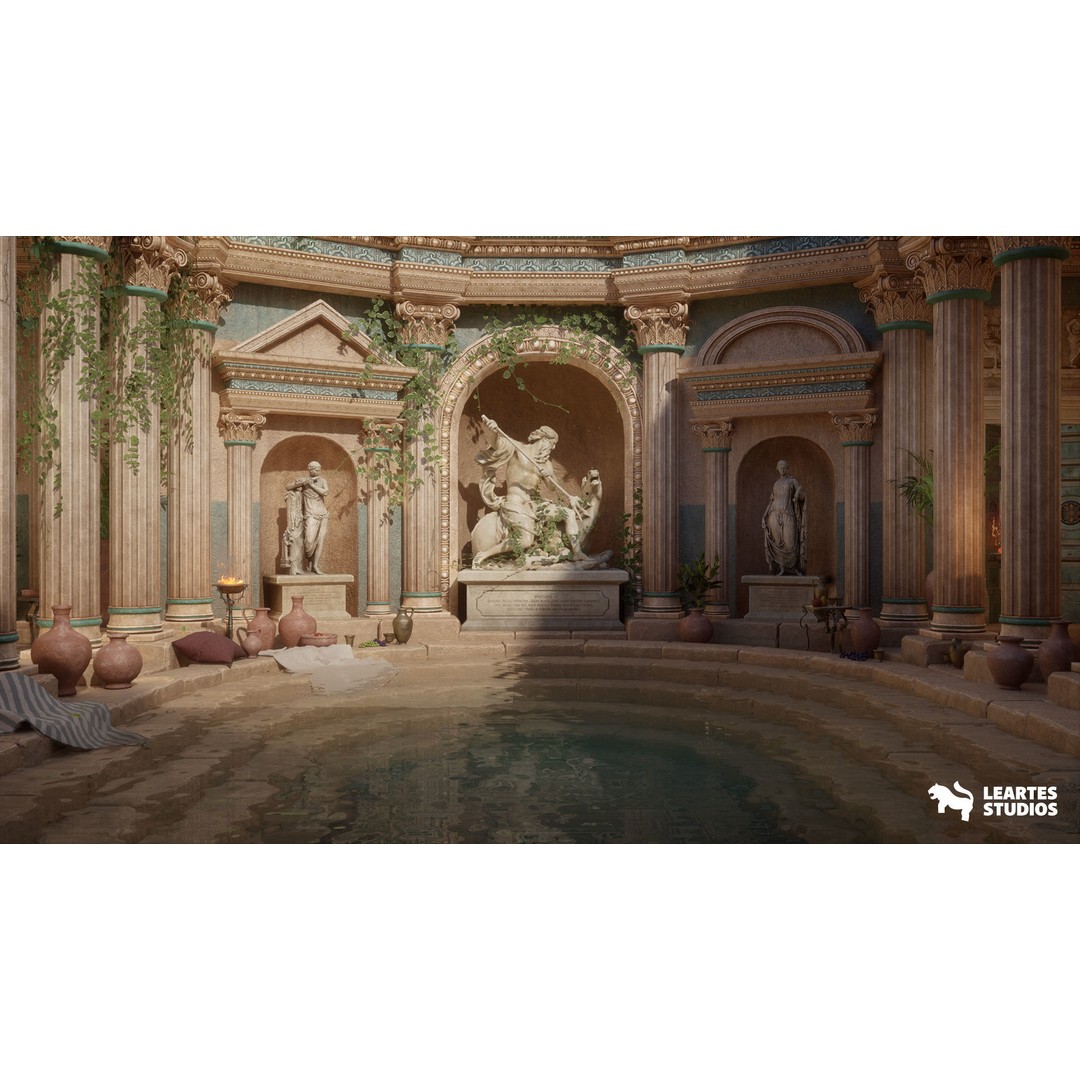 Roman Environments Bundle 3D Model – Low Poly Historic Asset Pack, FBX - View 19