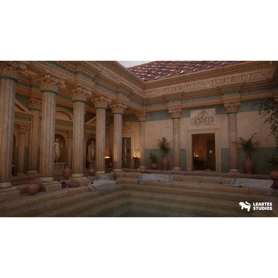 Roman Environments Bundle 3D Model – Low Poly Historic Asset Pack, FBX - View 20