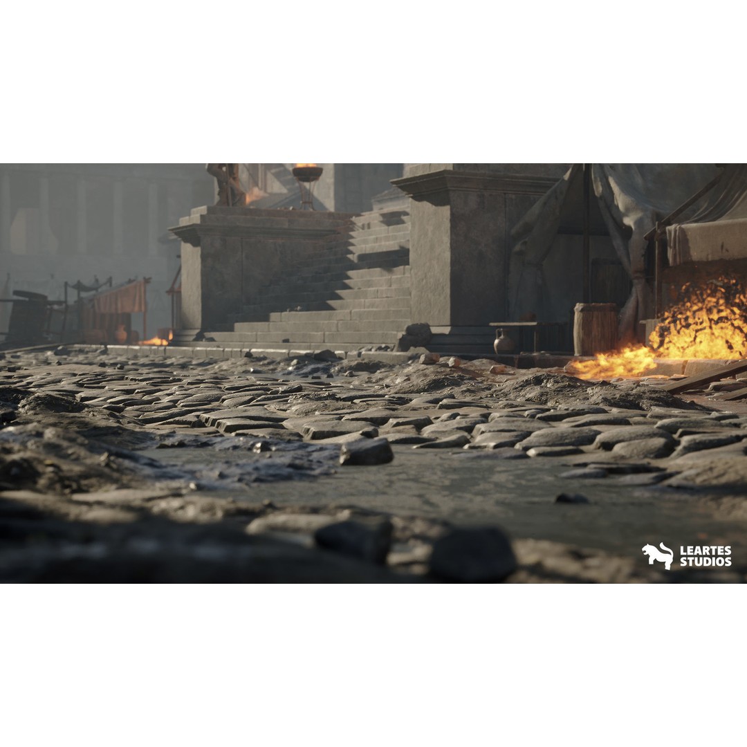 Roman Environments Bundle 3D Model – Low Poly Historic Asset Pack, FBX - View 3