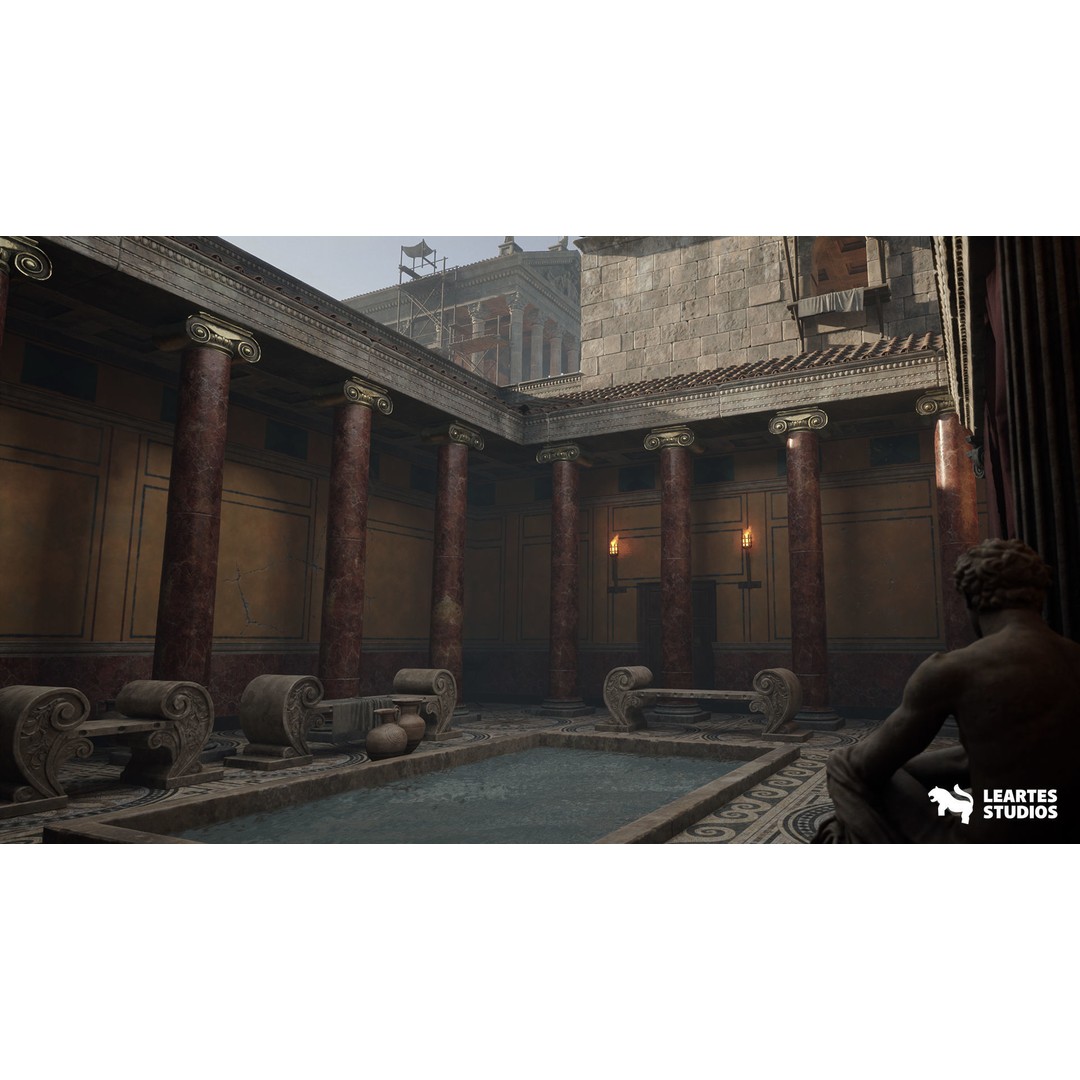 Roman Environments Bundle 3D Model – Low Poly Historic Asset Pack, FBX - View 5