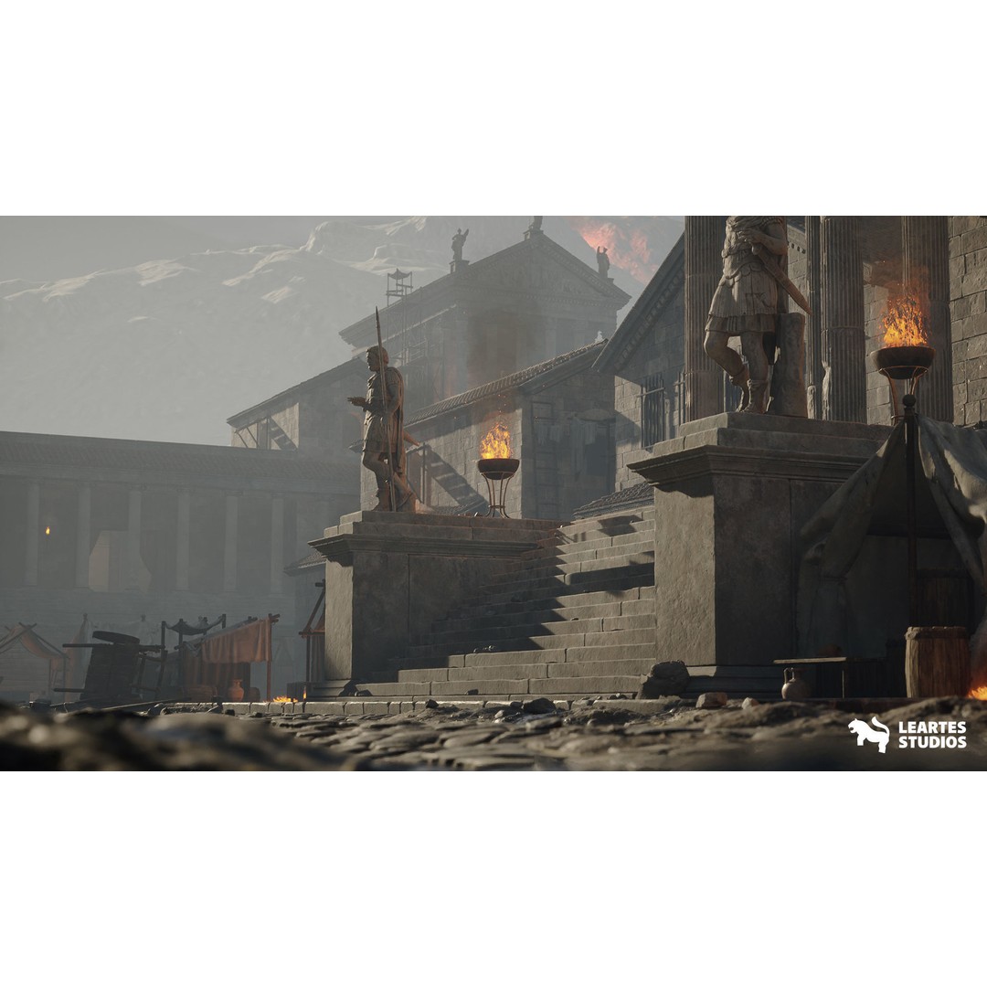 Roman Environments Bundle 3D Model – Low Poly Historic Asset Pack, FBX - View 6