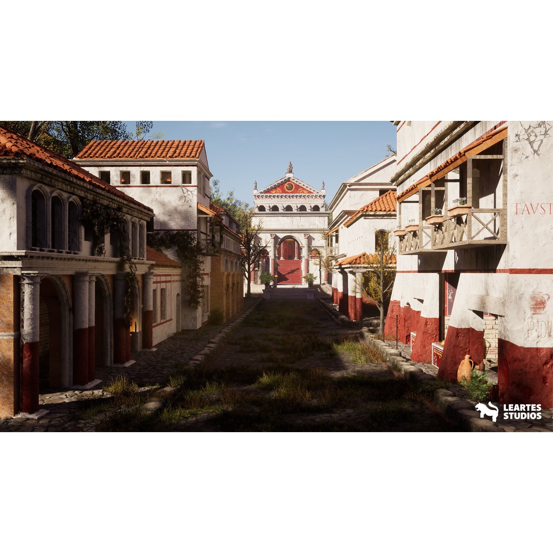 Roman Environments Bundle 3D Model – Low Poly Historic Asset Pack, FBX - View 7