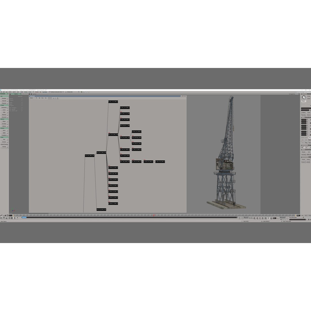 Crane 3D Model – Low Poly Rigged Asset with PBR Textures - View 35