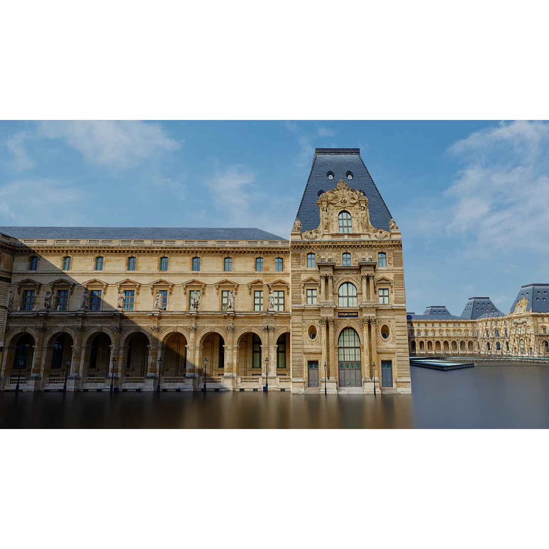 Louvre Museum 3D Model – Low Poly Game Asset for AR/VR - View 5