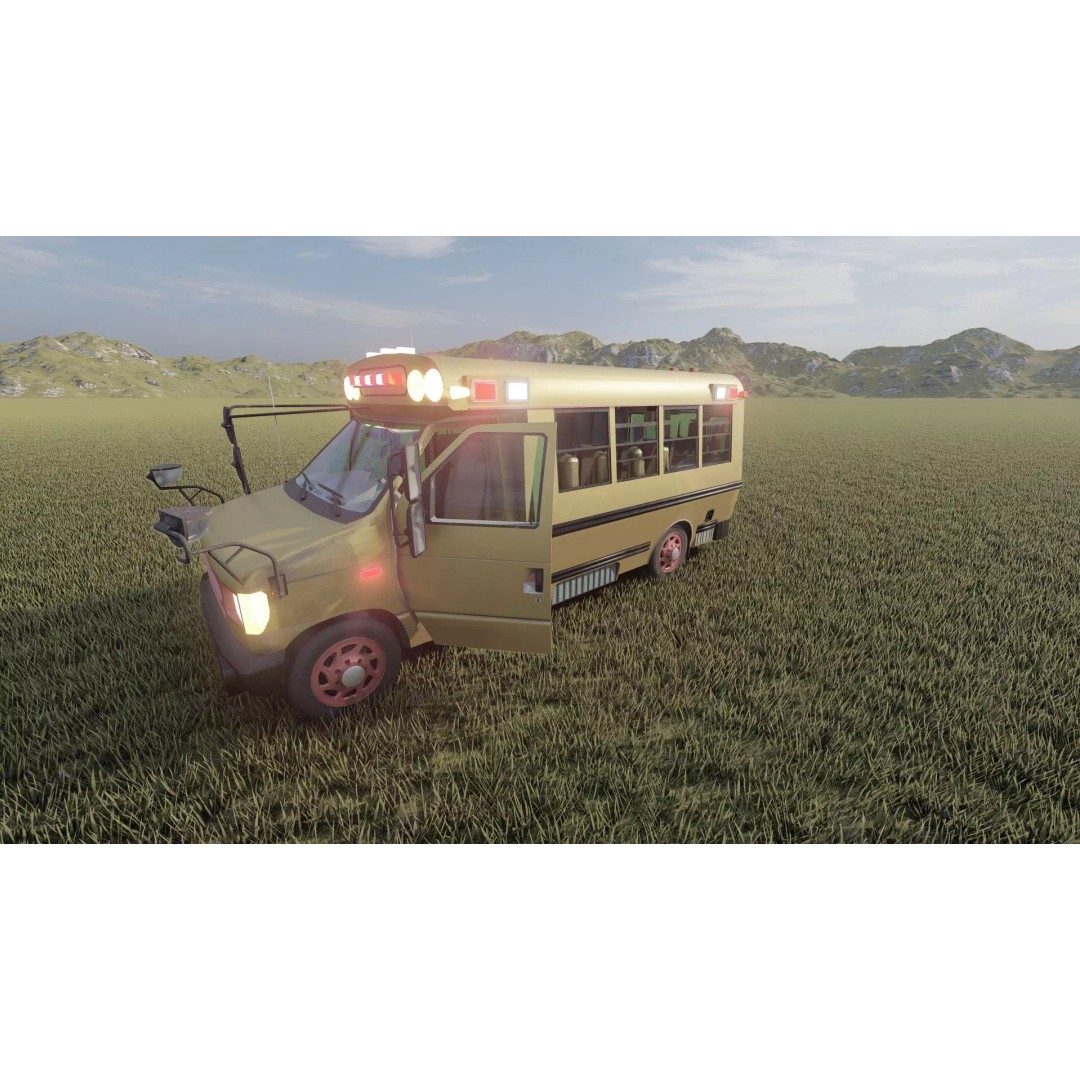 Rescue Bus 3D Model – Detailed Vehicle with Textures for Lumion - View 10