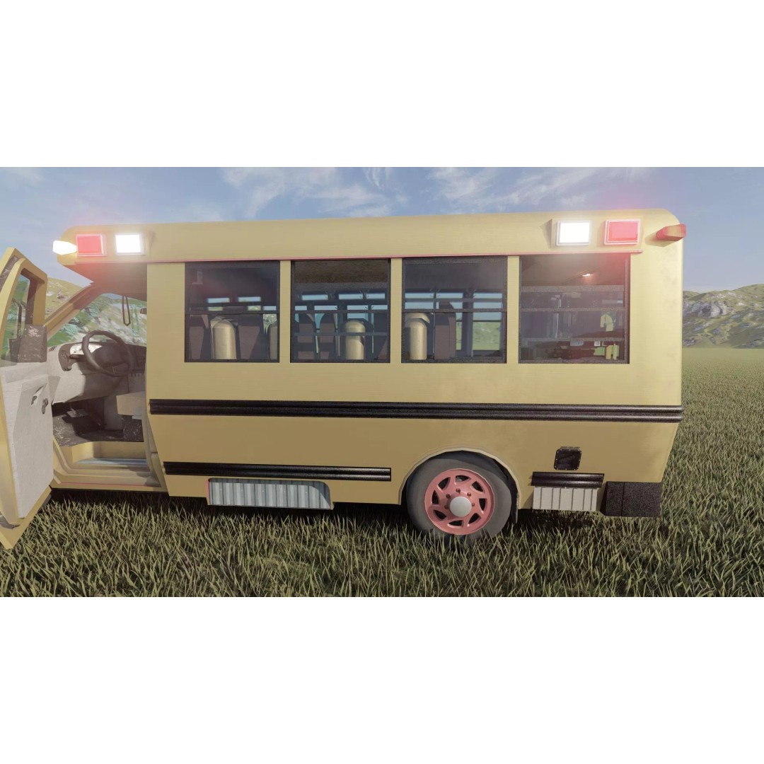 Rescue Bus 3D Model – Detailed Vehicle with Textures for Lumion - View 12