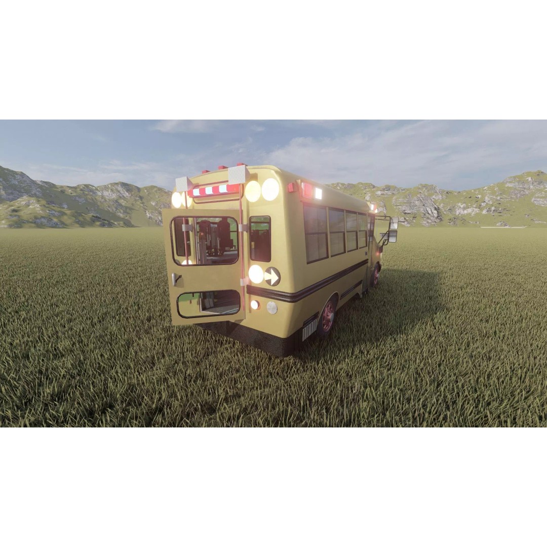 Rescue Bus 3D Model – Detailed Vehicle with Textures for Lumion - View 15