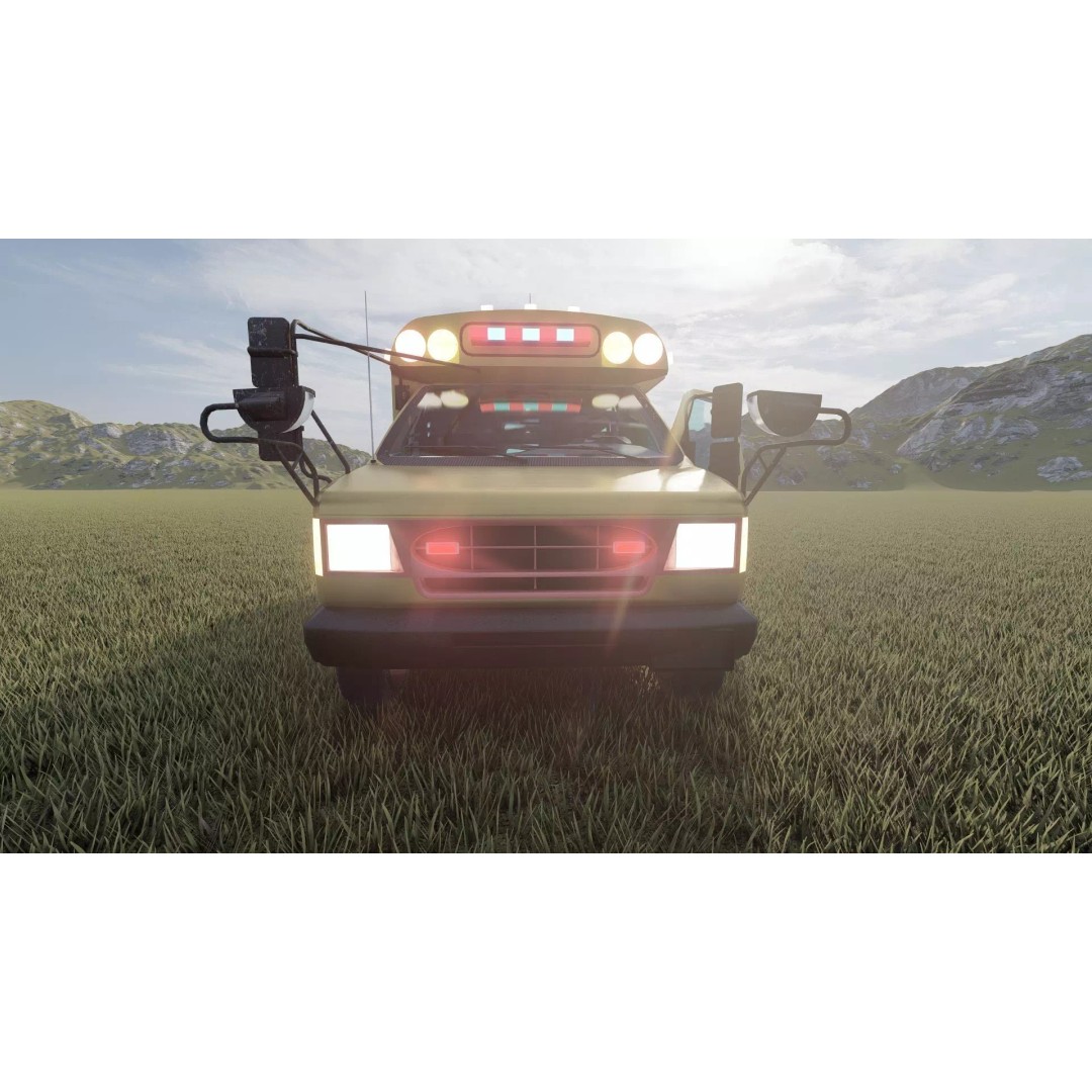 Rescue Bus 3D Model – Detailed Vehicle with Textures for Lumion - View 18