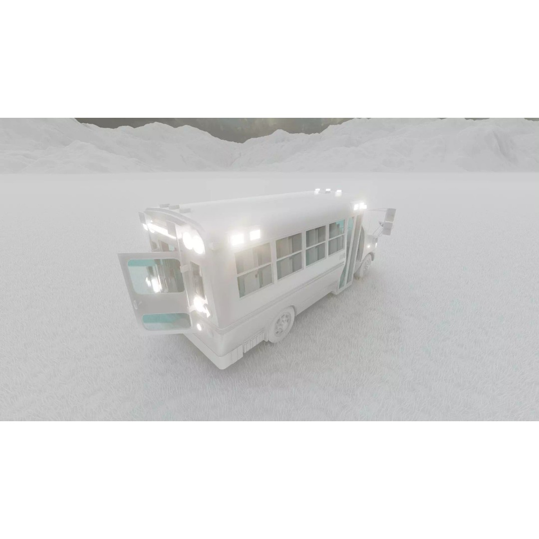Rescue Bus 3D Model – Detailed Vehicle with Textures for Lumion - View 38