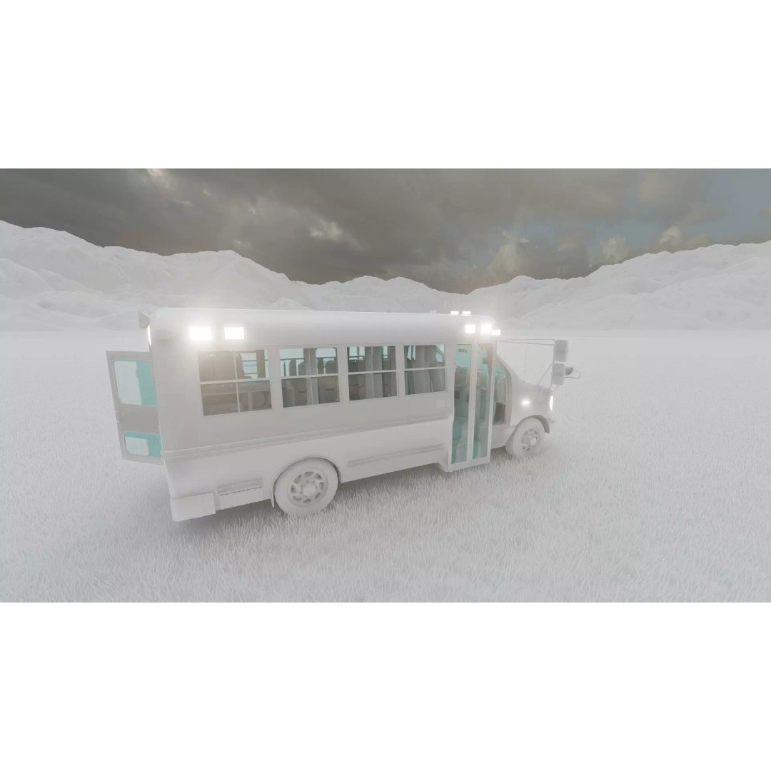 Rescue Bus 3D Model – Detailed Vehicle with Textures for Lumion - View 39