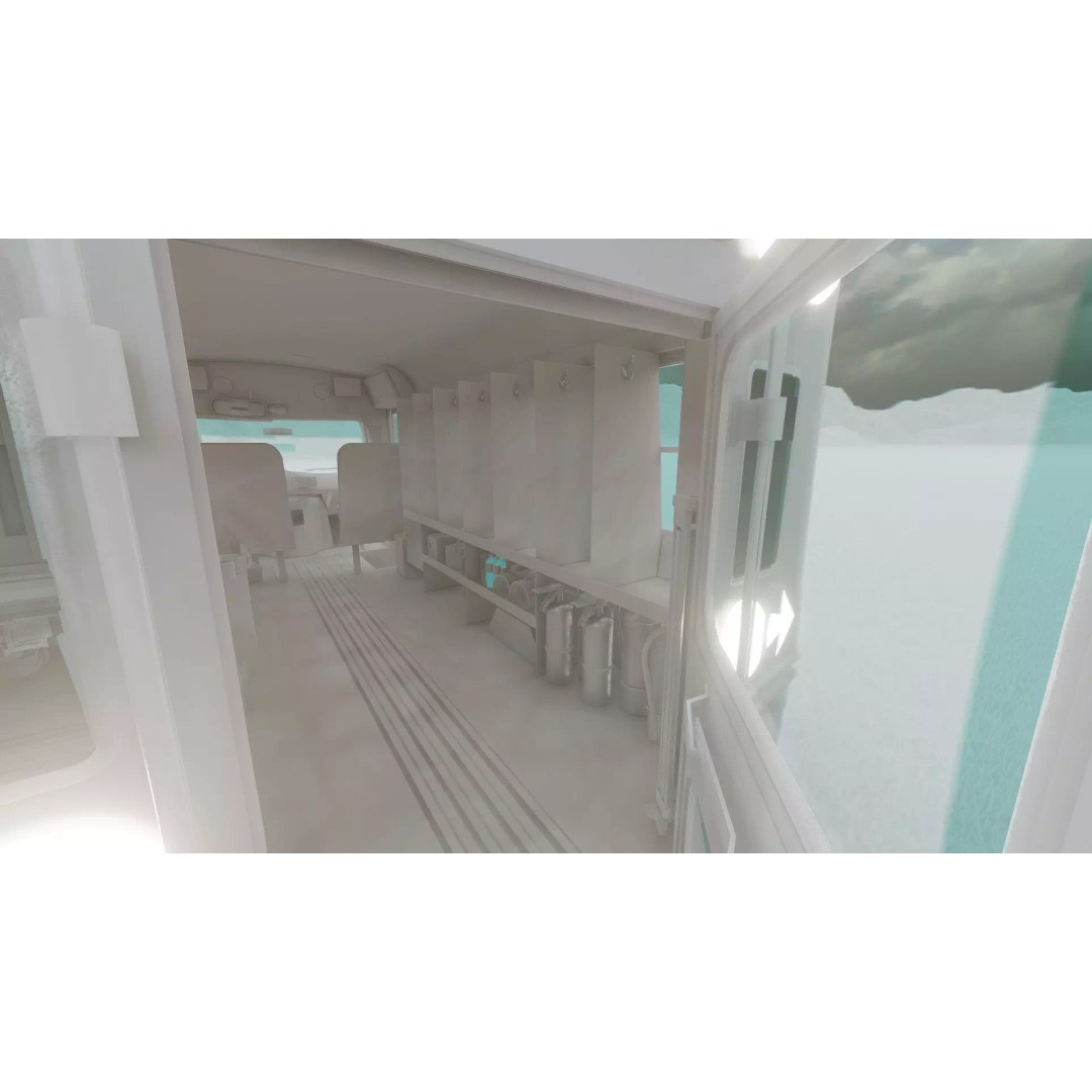 Rescue Bus 3D Model – Detailed Vehicle with Textures for Lumion - View 45