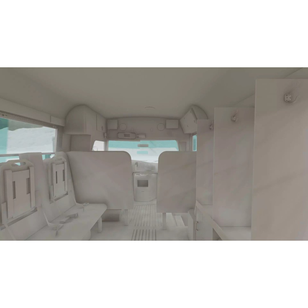 Rescue Bus 3D Model – Detailed Vehicle with Textures for Lumion - View 47
