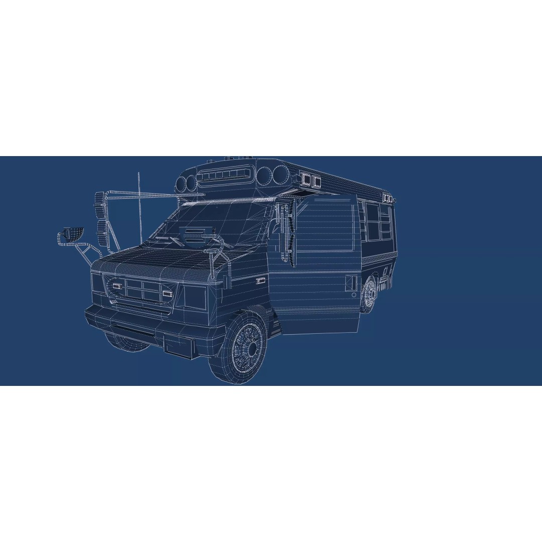 Rescue Bus 3D Model – Detailed Vehicle with Textures for Lumion - View 50