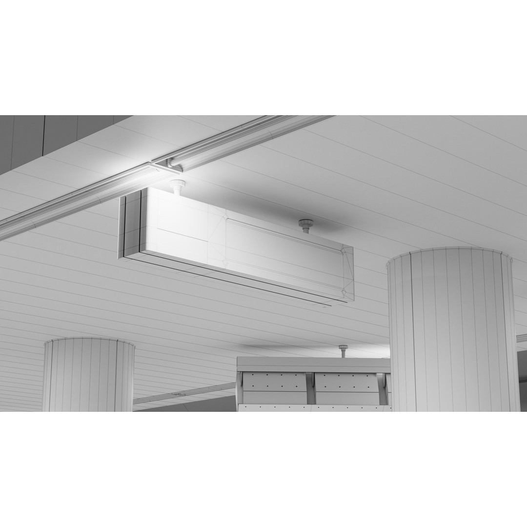 Japanese Railway Metro Station 3D Model – Low Poly, PBR Textures, FBX - View 26