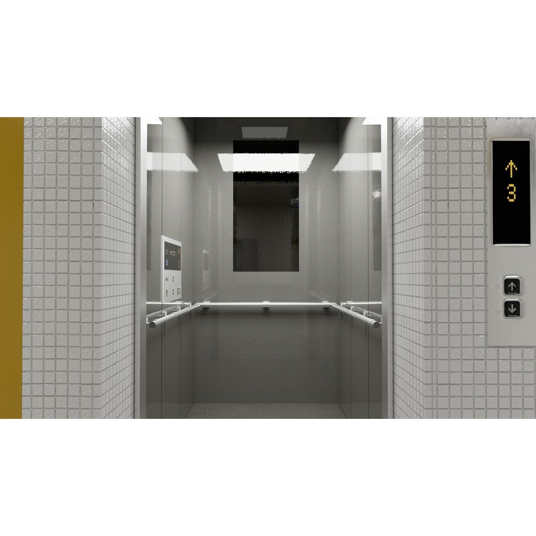 Japanese Railway Metro Station 3D Model – Low Poly, PBR Textures, FBX - View 9