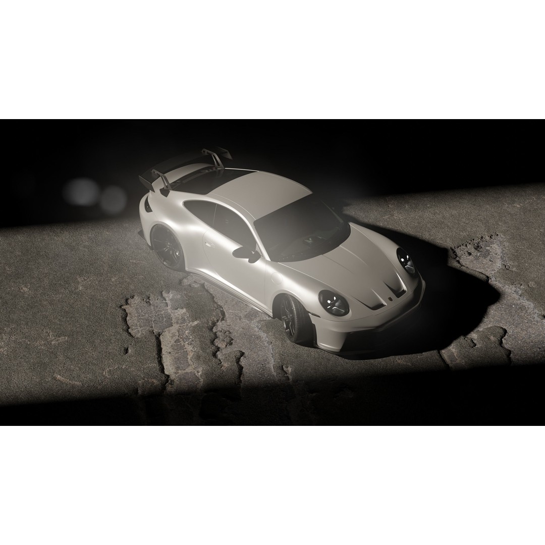 Automotive Cinematic Scene 3D Model – Textured Blender Project, PBR - View 4