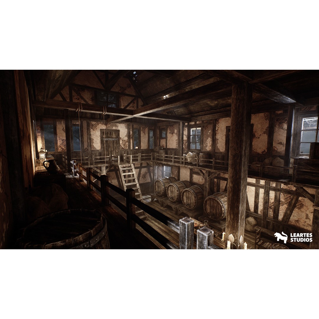 Medieval Environments 3D Model – Low Poly Bundle with 698 Unique Meshes - View 14