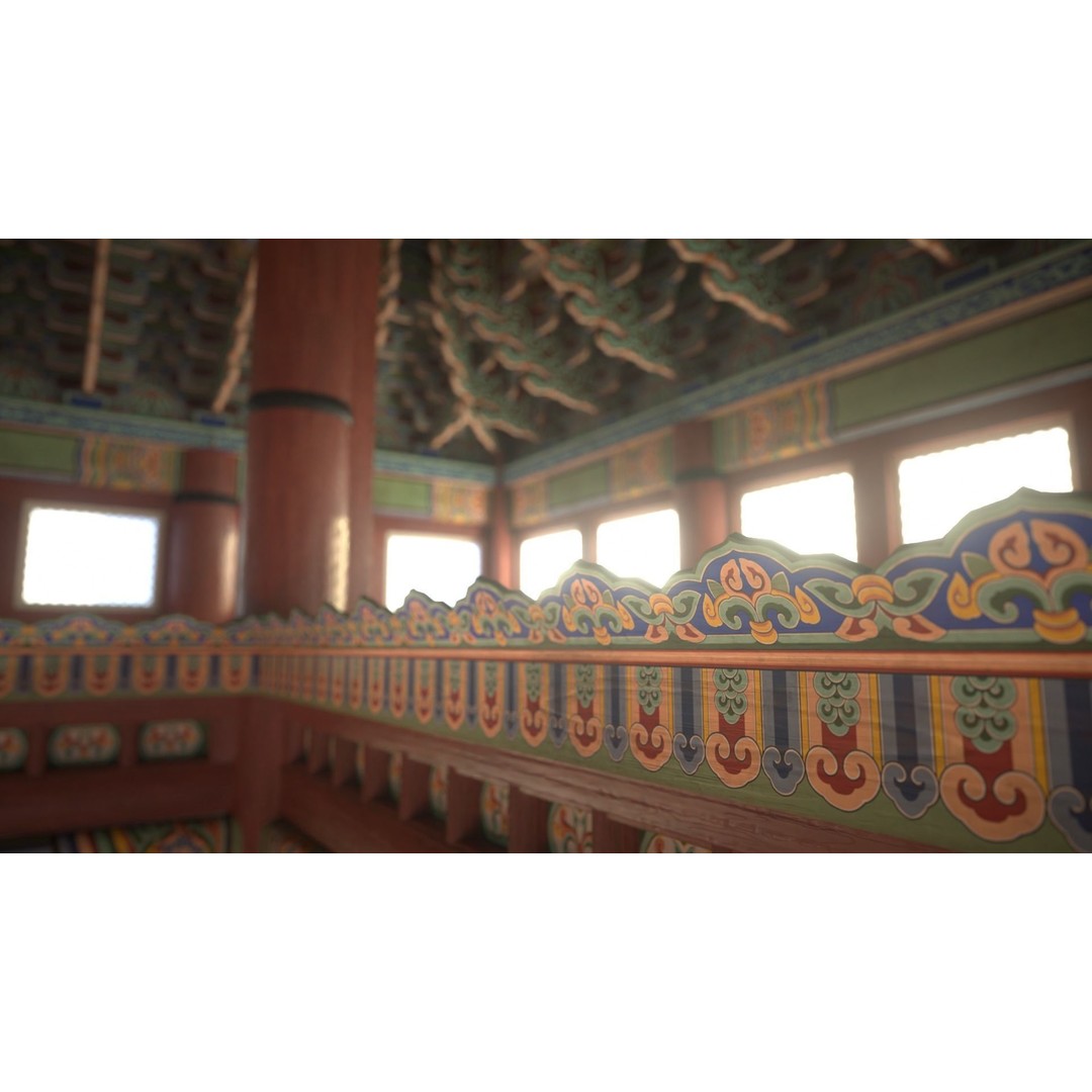 Gyeongbokgung Geunjeongjeon 3D Model – Historic Korean Palace, PBR Textures - View 12