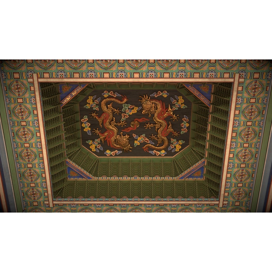 Gyeongbokgung Geunjeongjeon 3D Model – Historic Korean Palace, PBR Textures - View 15