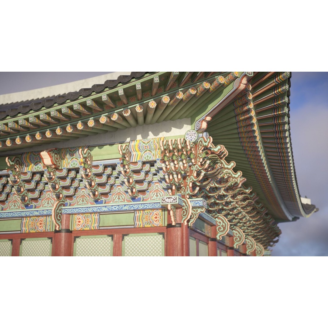 Gyeongbokgung Geunjeongjeon 3D Model – Historic Korean Palace, PBR Textures - View 17
