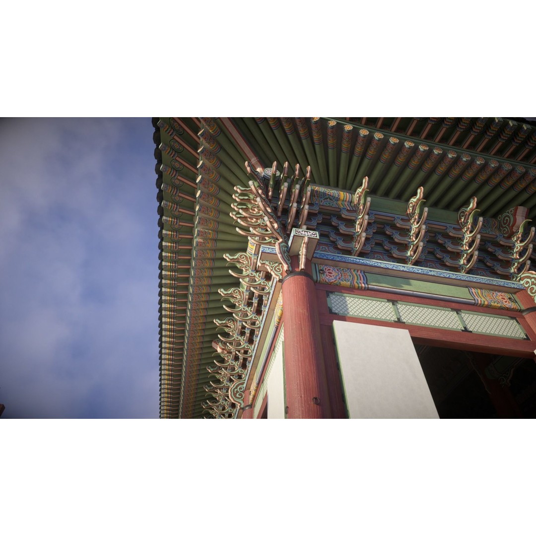 Gyeongbokgung Geunjeongjeon 3D Model – Historic Korean Palace, PBR Textures - View 21