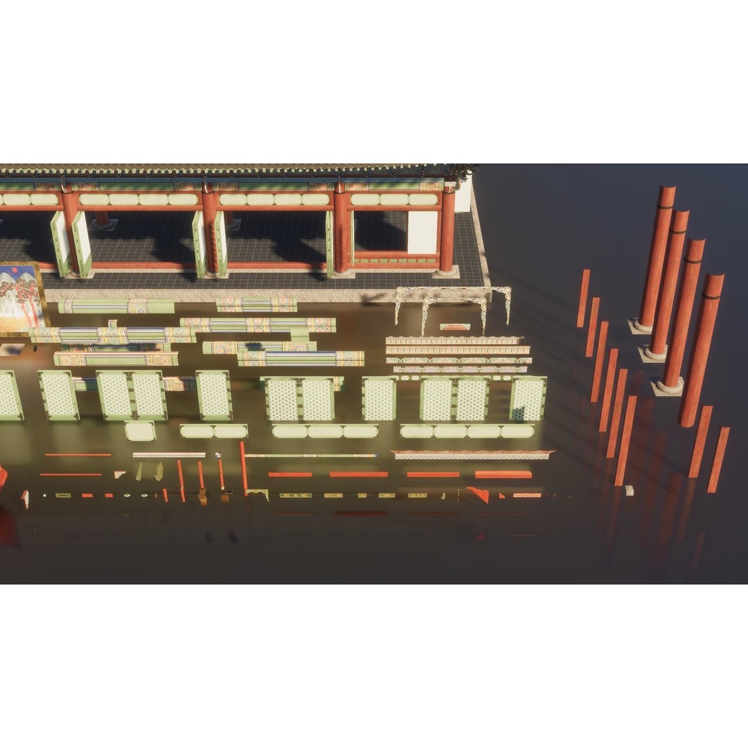 Gyeongbokgung Geunjeongjeon 3D Model – Historic Korean Palace, PBR Textures - View 24