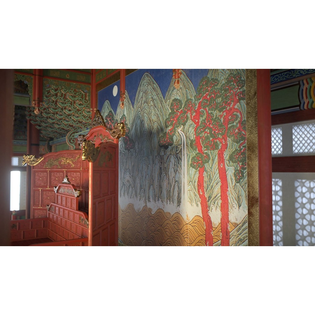 Gyeongbokgung Geunjeongjeon 3D Model – Historic Korean Palace, PBR Textures - View 8