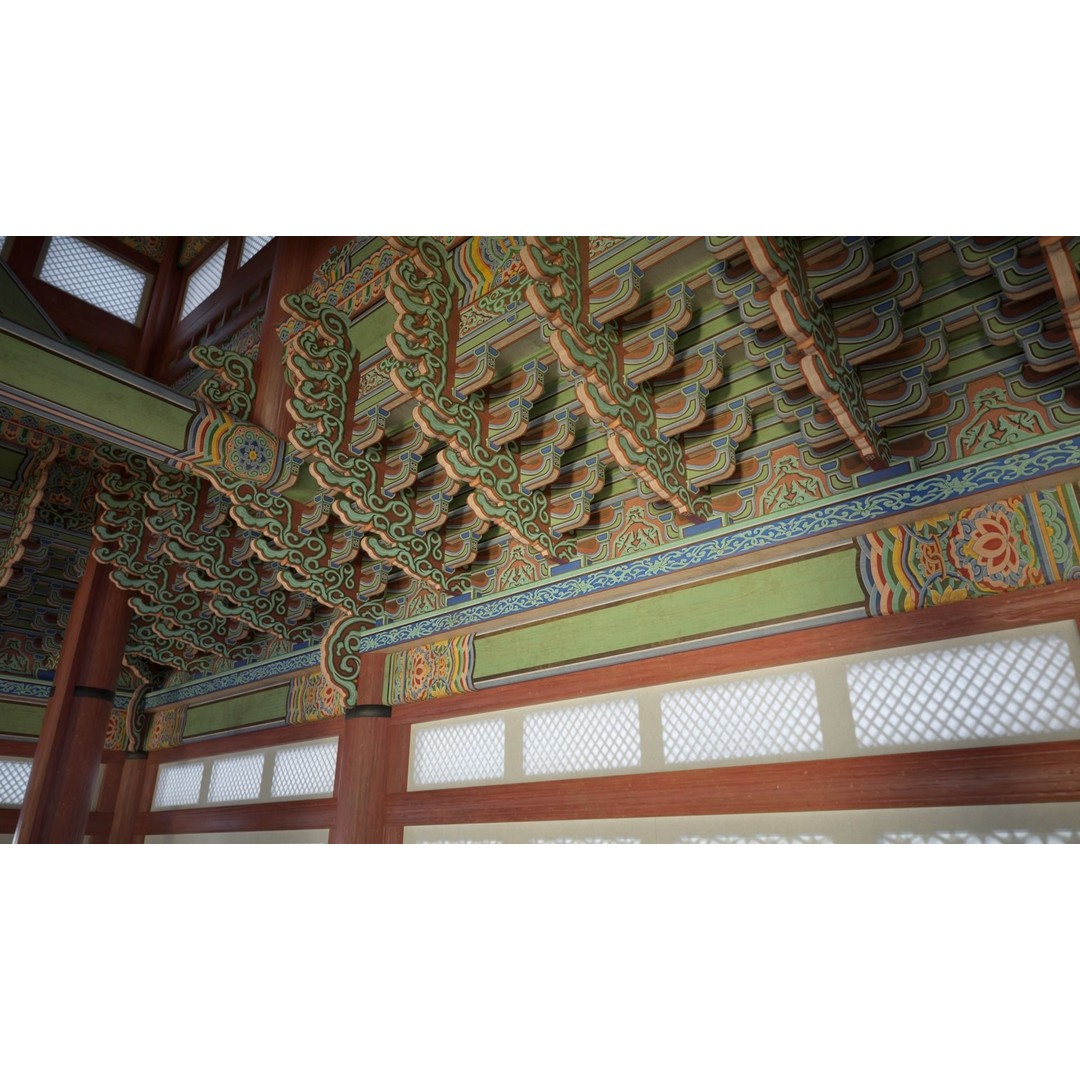 Gyeongbokgung Geunjeongjeon 3D Model – Historic Korean Palace, PBR Textures - View 9