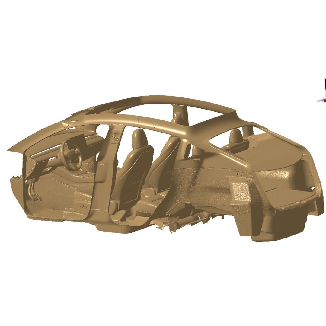 Tesla Model Y 3D Model – High Detail Scanned Vehicle, STL