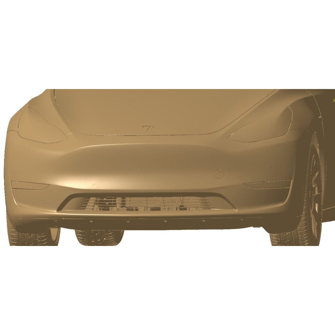 Tesla Model Y 3D Model – High Detail Scanned Vehicle, STL - View 13