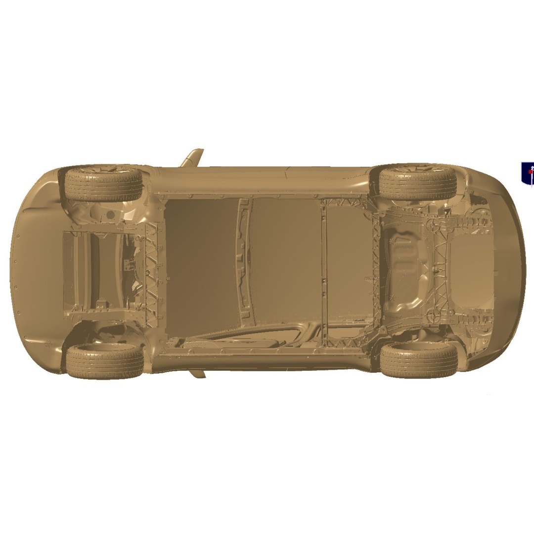 Tesla Model Y 3D Model – High Detail Scanned Vehicle, STL - View 16