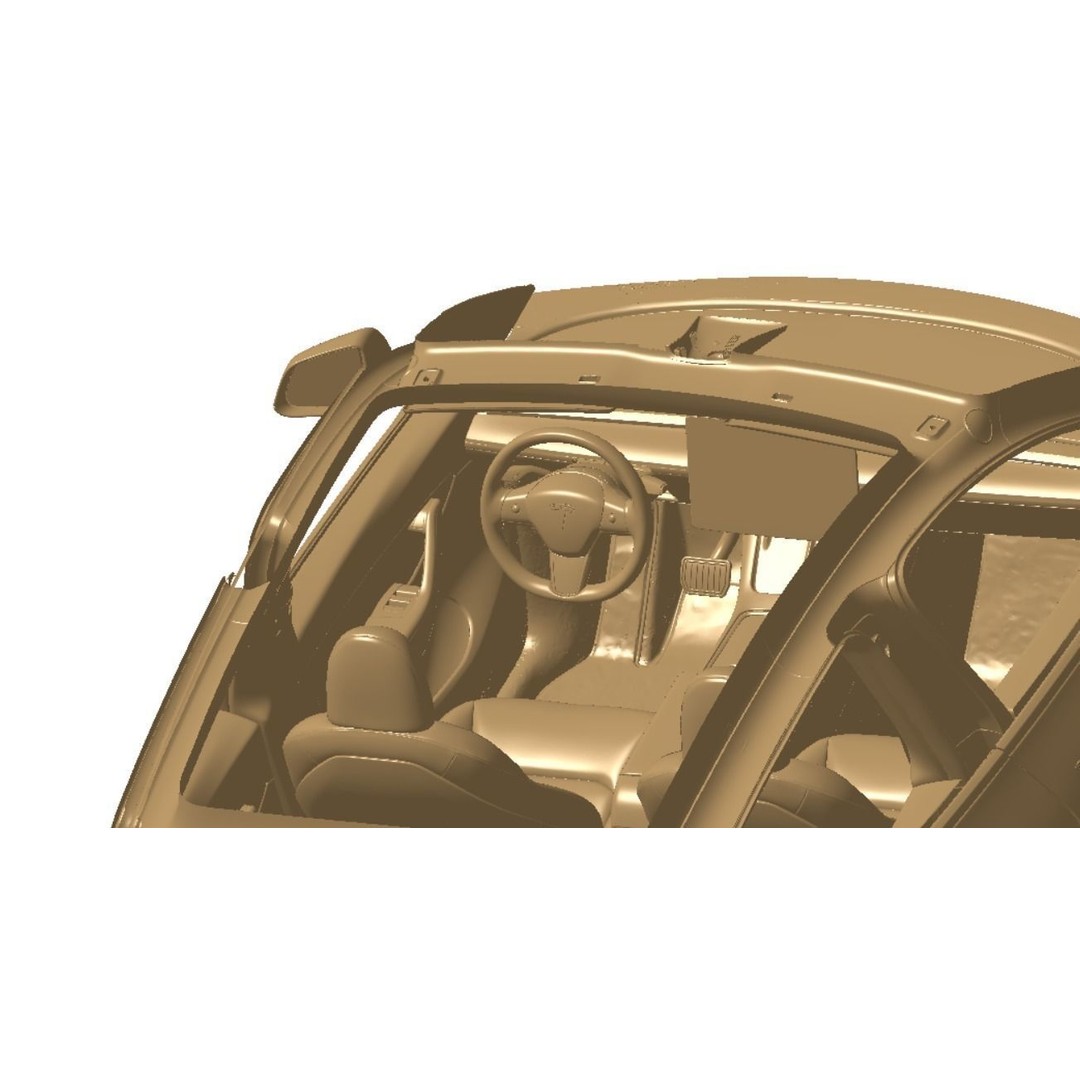 Tesla Model Y 3D Model – High Detail Scanned Vehicle, STL - View 19
