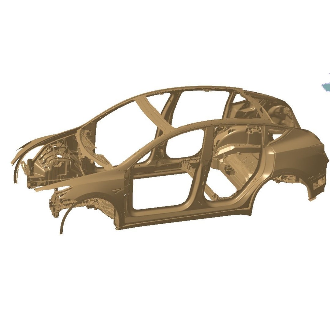 Tesla Model Y 3D Model – High Detail Scanned Vehicle, STL - View 8