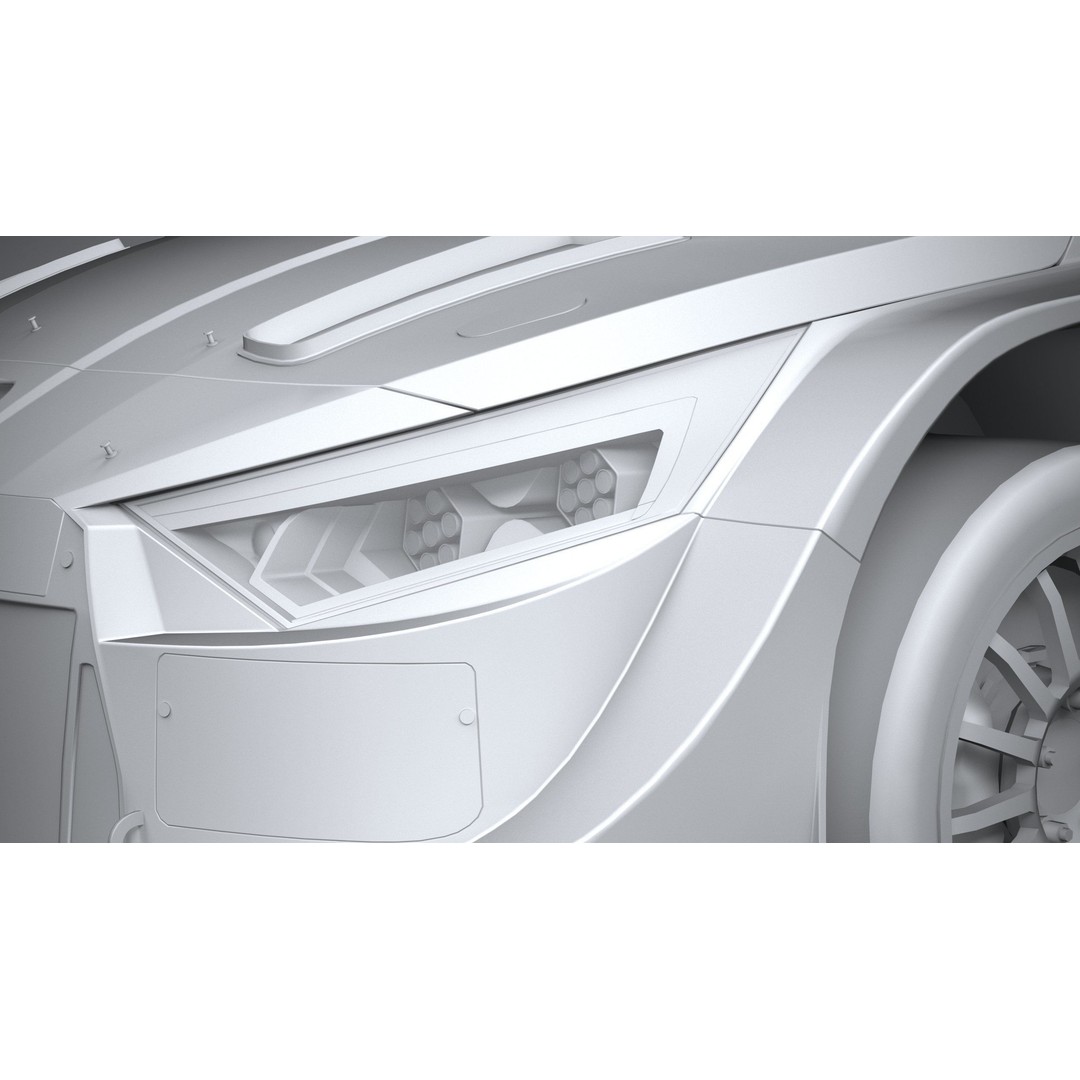Hyundai i20 N WRC 2022 3D Model – Low Poly Racing Car, FBX, OBJ - View 25