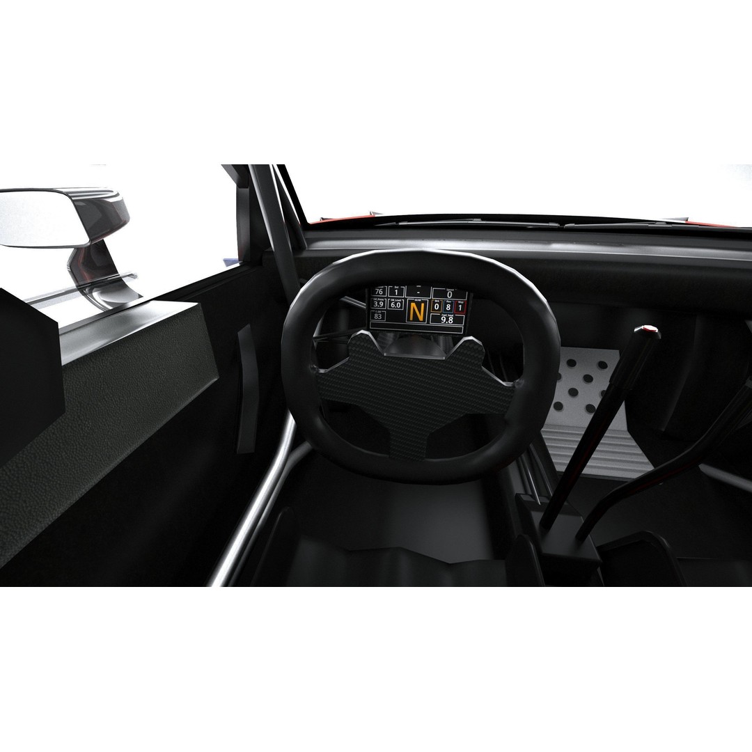 Hyundai i20 N WRC 2022 3D Model – Low Poly Racing Car, FBX, OBJ - View 29