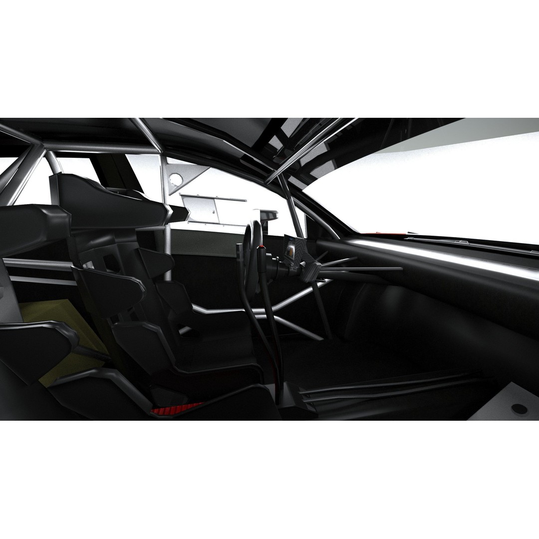 Hyundai i20 N WRC 2022 3D Model – Low Poly Racing Car, FBX, OBJ - View 30