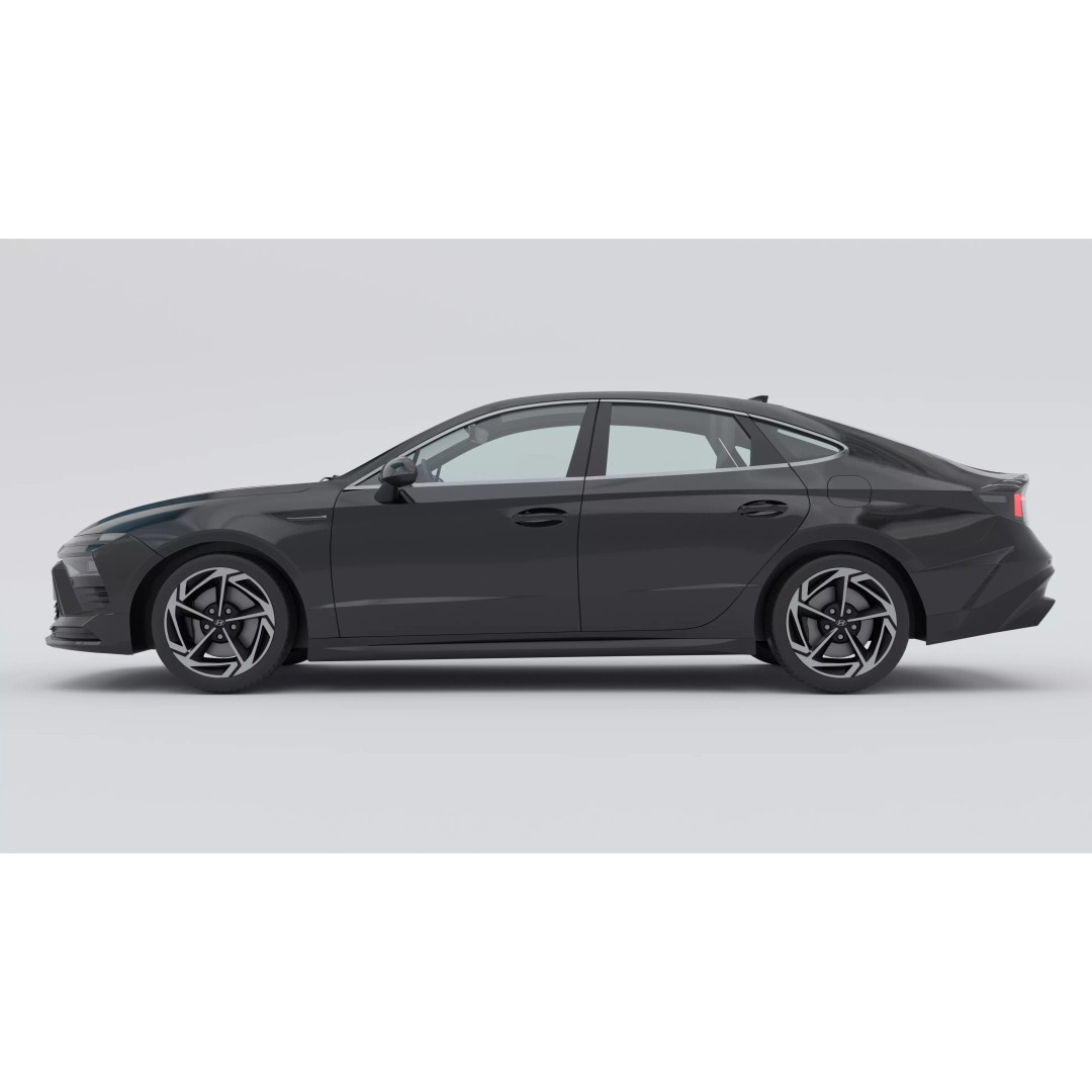Hyundai Sonata 2023 N-Line 3D Model – Rigged Game-Ready Asset, FBX, OBJ - View 6