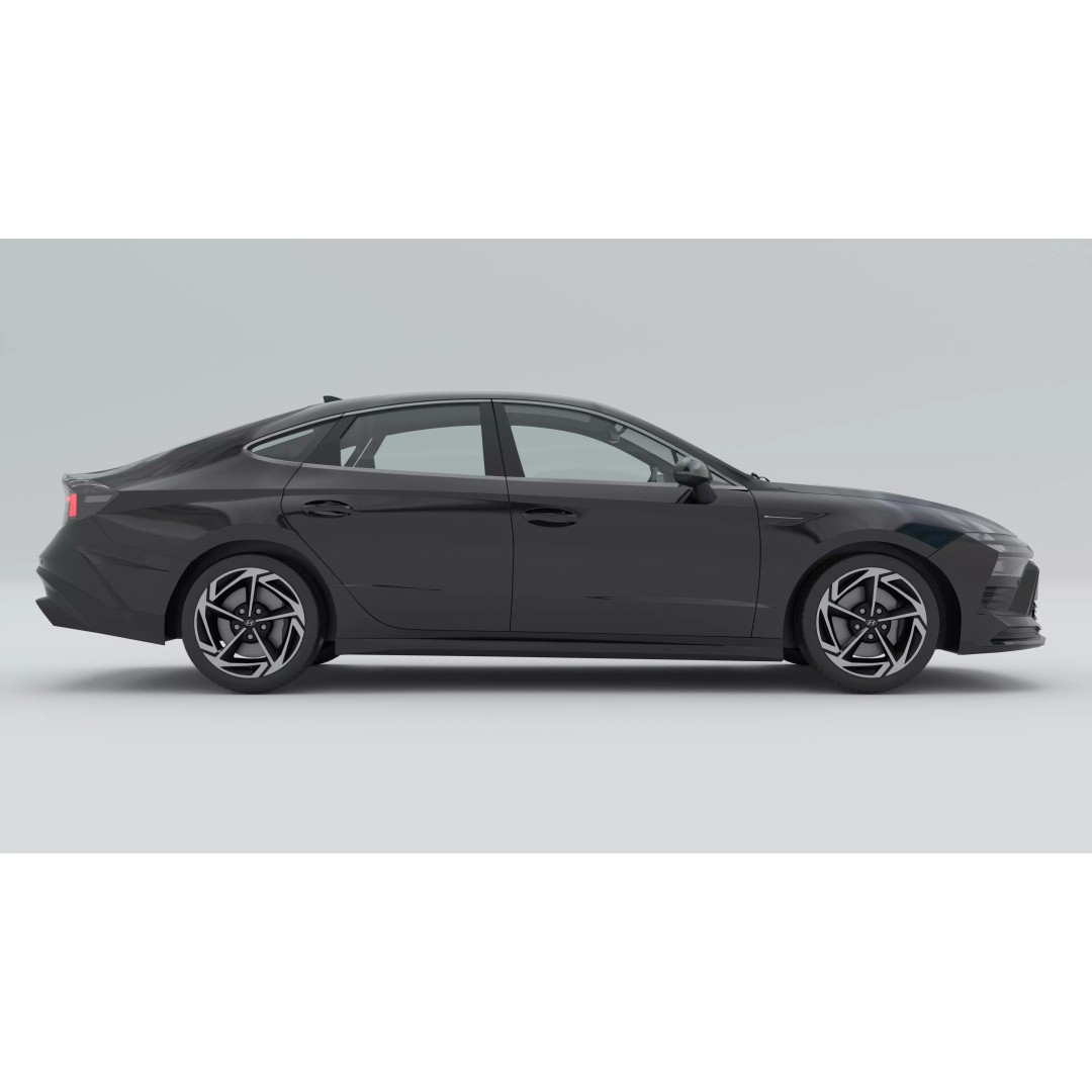 Hyundai Sonata 2023 N-Line 3D Model – Rigged Game-Ready Asset, FBX, OBJ - View 7