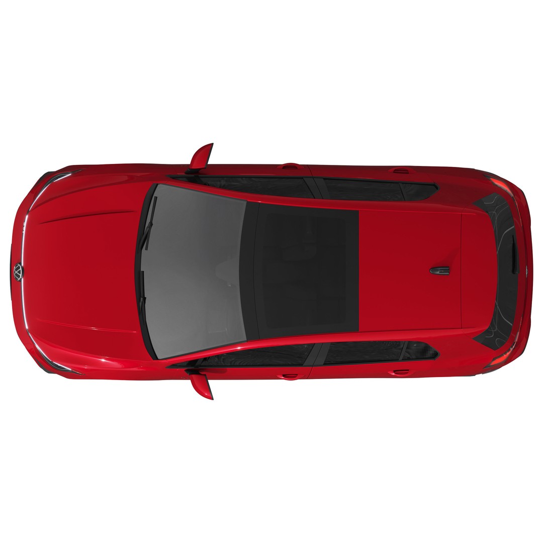 Volkswagen Golf GTI 2024 3D Model – High Poly Car Asset, FBX, OBJ - View 10