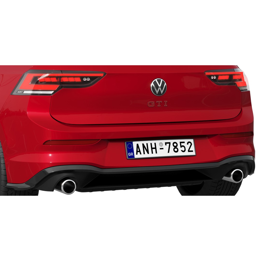 Volkswagen Golf GTI 2024 3D Model – High Poly Car Asset, FBX, OBJ - View 13