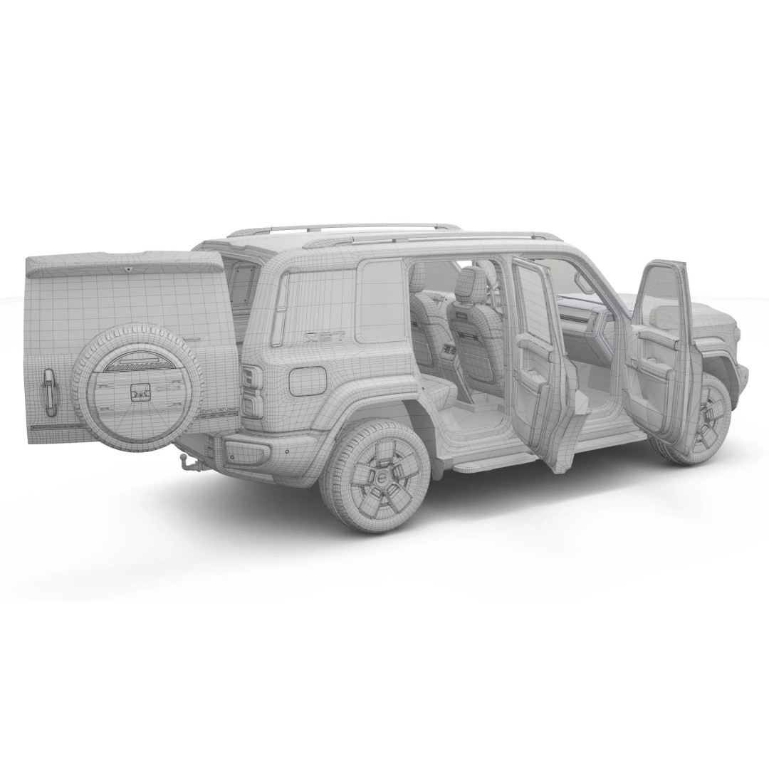 2026 Chery ICAUR V27 3D Model – SUV with Interior, PBR Textures