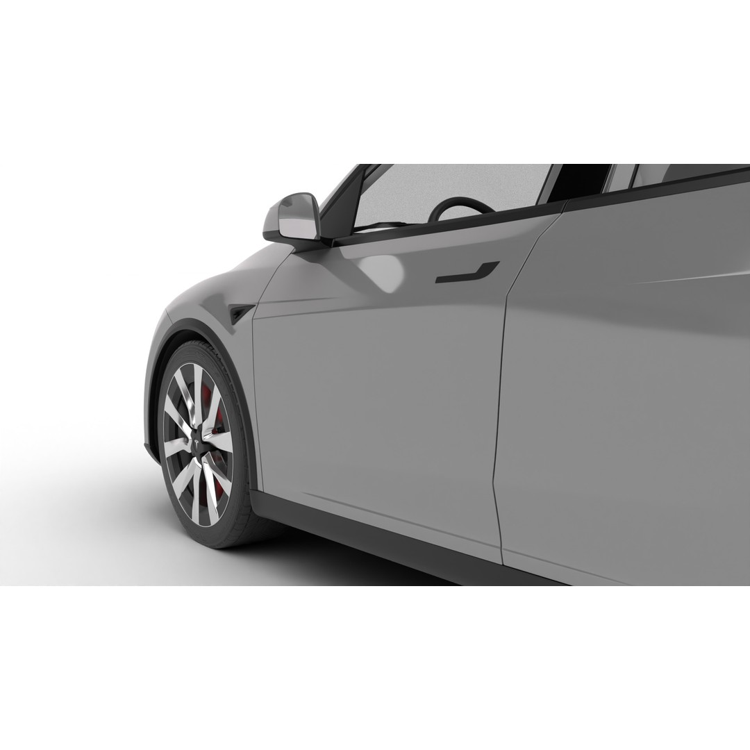 Tesla Model Y 3D Model – High Poly Rigged Asset, FBX, Blender - View 15