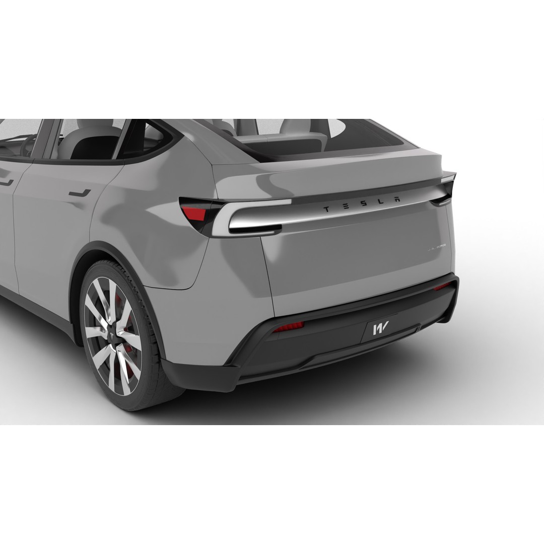 Tesla Model Y 3D Model – High Poly Rigged Asset, FBX, Blender - View 16