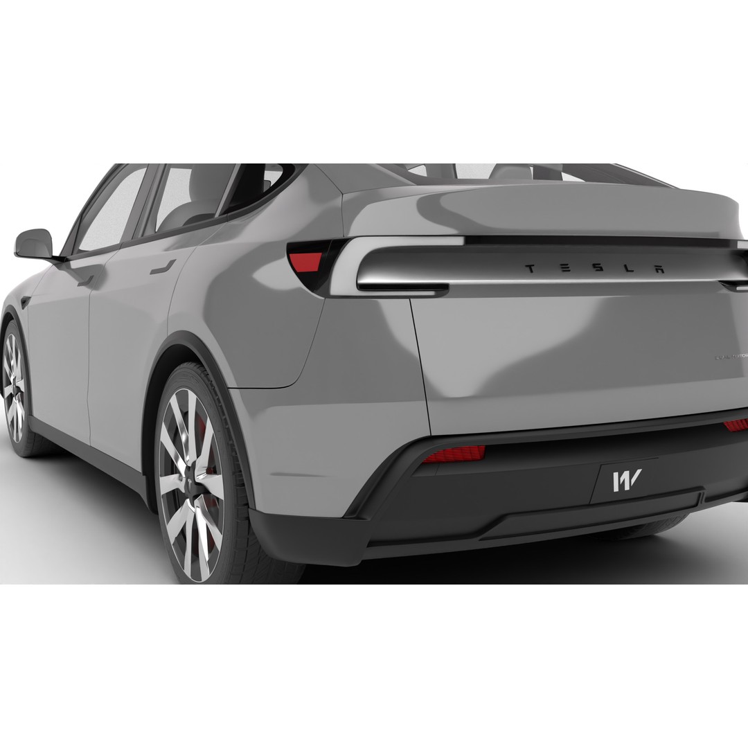 Tesla Model Y 3D Model – High Poly Rigged Asset, FBX, Blender - View 21